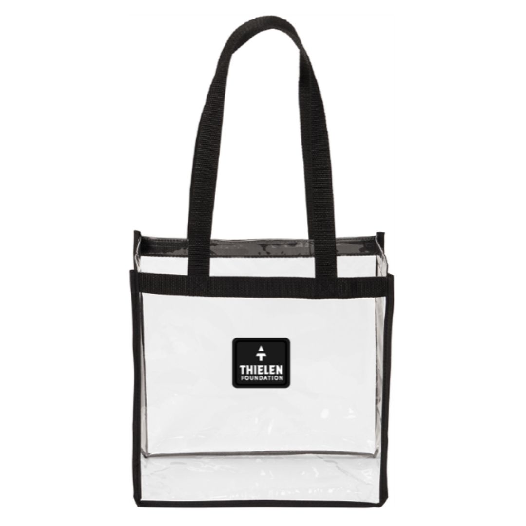 Clear Stadium Bag - White Trim