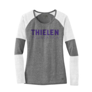 Thielen Foundation womens white + grey long sleeve