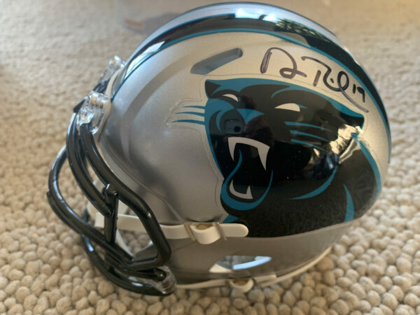 Signed Adam Thielen and Bryce Young Mini Helmet #3 - Image 4