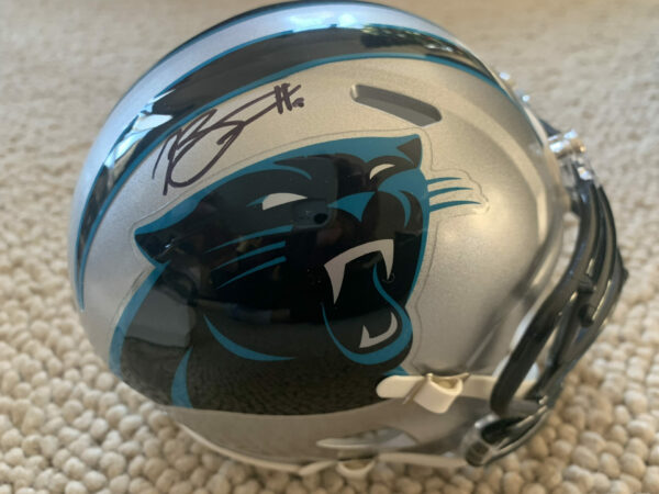 Signed Adam Thielen and Bryce Young Mini Helmet #3 - Image 3