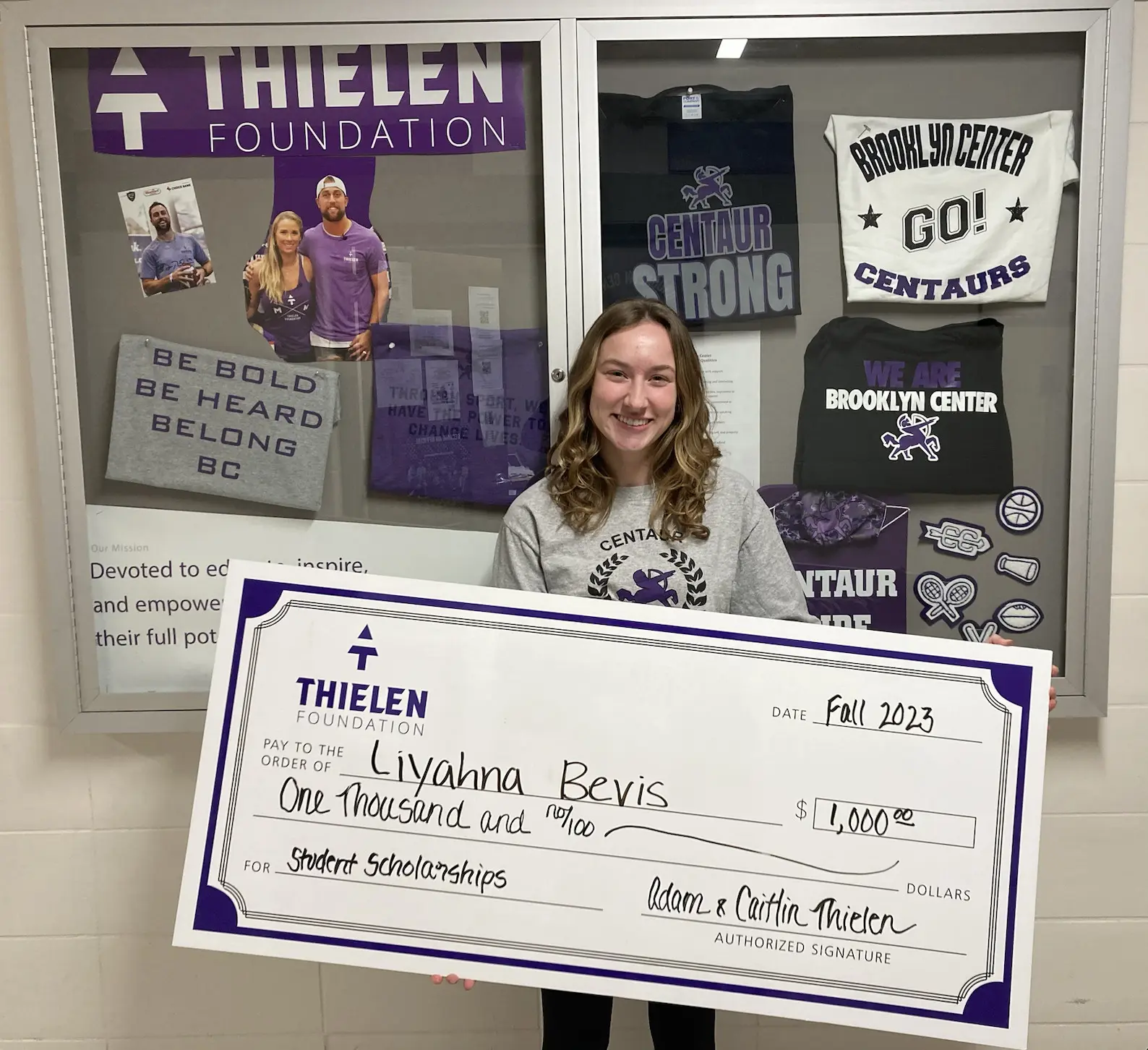 BCHS Scholarship walter payton man of the year nominee